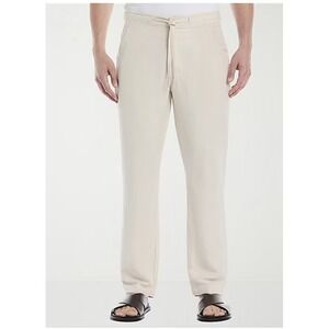 NWT Cubavera Linen Blend Men's Regular Fit Drawstring Pants XL 30" Inseam